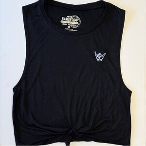 Black Muscle Tee for Women